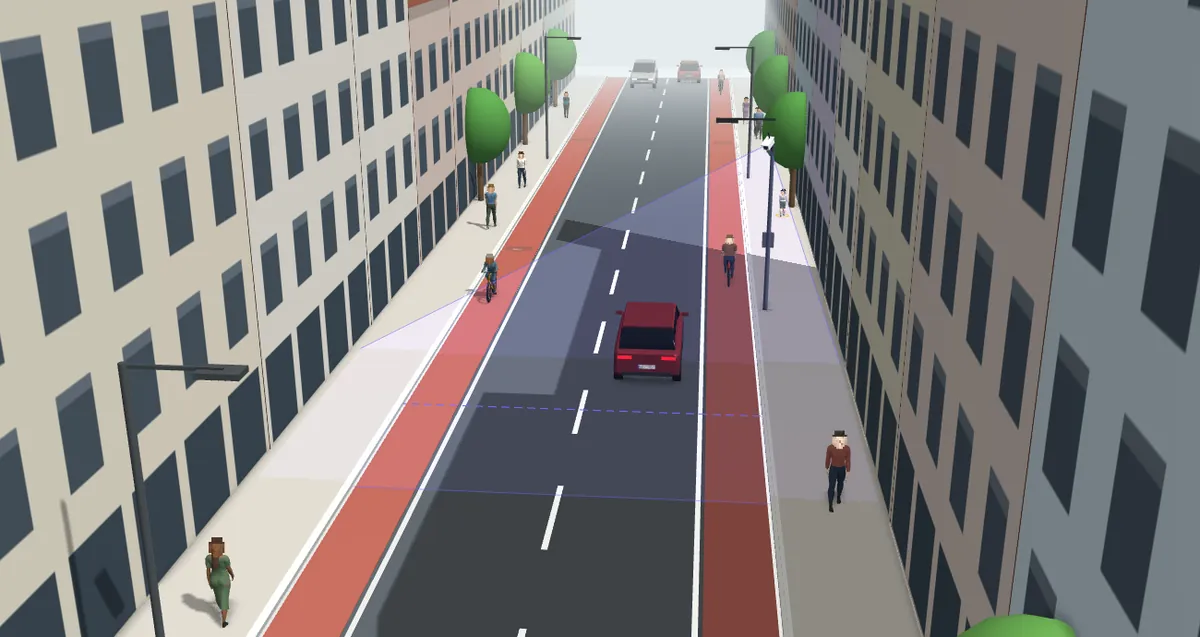 3D-Zählraum: Verkehrszählung