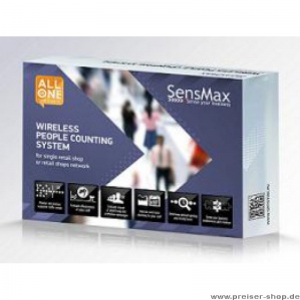 SensMax D3 Personenzähler bidirektional Komplettpaket für eine Tür